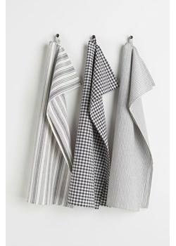 H & M - Ściereczka kuchenna 3-pak - Szary ze sklepu H&M w kategorii Ręczniki - zdjęcie 169597746