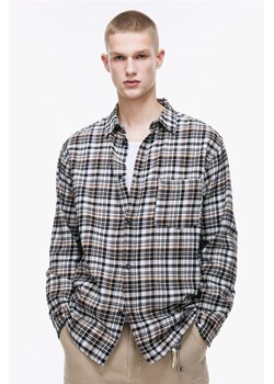 H & M - Flanelowa koszula Loose Fit - Czarny ze sklepu H&M w kategorii Koszule męskie - zdjęcie 169597769