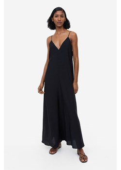 H & M - Trapezowa sukienka z domieszką modalu - Czarny ze sklepu H&M w kategorii Sukienki - zdjęcie 169598095