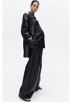 H & M - MAMA Koszula z wiązanym paskiem Before & After - Czarny ze sklepu H&M w kategorii Bluzki ciążowe - zdjęcie 169598148