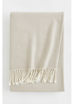 H & M - Koc z żakardowej tkaniny - Brązowy ze sklepu H&M w kategorii Koce i pledy - zdjęcie 169598236