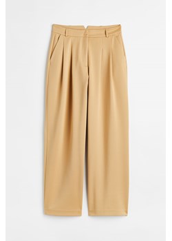 H & M - Eleganckie spodnie z dżerseju - Beżowy ze sklepu H&M w kategorii Spodnie damskie - zdjęcie 169598356