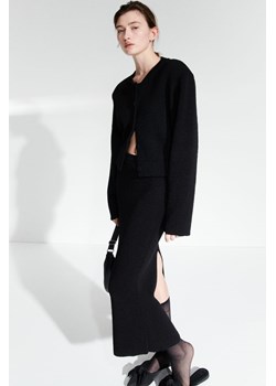 H & M - Dzianinowa spódnica ołówkowa - Czarny ze sklepu H&M w kategorii Spódnice - zdjęcie 169598408