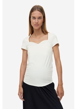 H & M - MAMA Dżersejowy top - Biały ze sklepu H&M w kategorii Bluzki ciążowe - zdjęcie 169598455