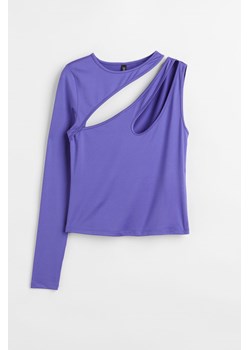 H & M - Top z wycięciami - Fioletowy ze sklepu H&M w kategorii Bluzki damskie - zdjęcie 169598508