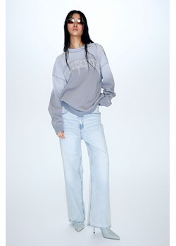 H & M - Bluza oversize z nadrukiem - Szary ze sklepu H&M w kategorii Bluzy damskie - zdjęcie 169598559