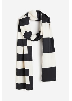 H & M - Długi szalik z diagonalu - Czarny ze sklepu H&M w kategorii Szaliki i chusty damskie - zdjęcie 169598678
