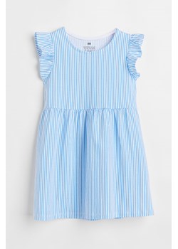 H & M - Sukienka z bawełnianego dżerseju - Niebieski ze sklepu H&M w kategorii Sukienki dziewczęce - zdjęcie 169598698