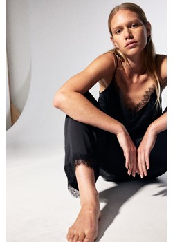 H & M - Piżama z topem na ramiączkach i szortami - Czarny ze sklepu H&M w kategorii Piżamy damskie - zdjęcie 169598768