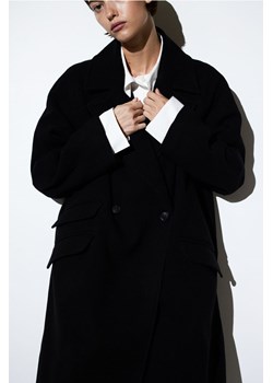 H & M - Dwurzędowy płaszcz - Czarny ze sklepu H&M w kategorii Płaszcze damskie - zdjęcie 169598847