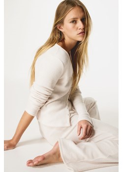 H & M - Piżama w prążki - Beżowy ze sklepu H&M w kategorii Piżamy damskie - zdjęcie 169598968
