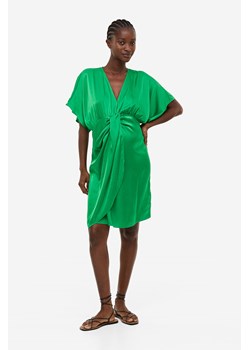 H & M - MAMA Drapowana sukienka - Zielony ze sklepu H&M w kategorii Sukienki ciążowe - zdjęcie 169598977