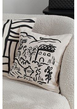 H & M - Wzorzysta poszewka na poduszkę - Beżowy ze sklepu H&M w kategorii Poszewki na poduszki - zdjęcie 169599009