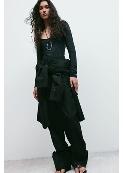 H & M - Dżersejowe body thong - Czarny ze sklepu H&M w kategorii Body damskie - zdjęcie 169599069
