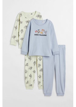 H & M - Dżersejowe szorty z nadrukiem 2-pak - Niebieski ze sklepu H&M w kategorii Piżamy dziecięce - zdjęcie 169599168
