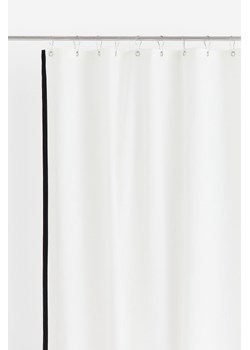 H & M - Bawełniana zasłona prysznicowa - Biały ze sklepu H&M w kategorii Akcesoria łazienkowe - zdjęcie 169599236