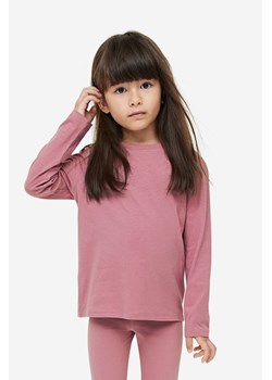 H & M - Long-sleeved jersey top - Różowy ze sklepu H&M w kategorii Bluzki dziewczęce - zdjęcie 169599247