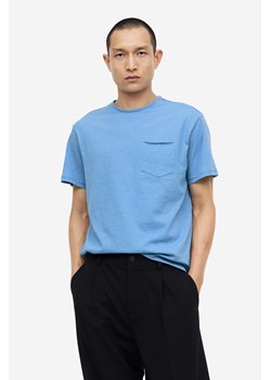 H & M - T-shirt Regular Fit - Niebieski ze sklepu H&M w kategorii T-shirty męskie - zdjęcie 169599305