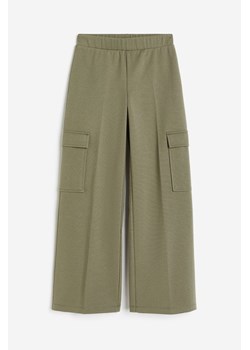 H & M - Dżersejowe spodnie cargo - Zielony ze sklepu H&M w kategorii Spodnie dziewczęce - zdjęcie 169599326