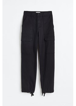 H & M - Spodnie cargo - Czarny ze sklepu H&M w kategorii Spodnie damskie - zdjęcie 169599445