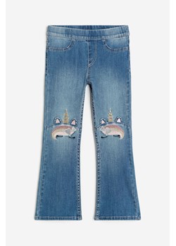 H & M - Superstretch Flared Leg Jeans - Niebieski ze sklepu H&M w kategorii Spodnie dziewczęce - zdjęcie 169599458