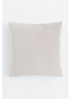H & M - Aksamitna poszewka na poduszkę - Brązowy ze sklepu H&M w kategorii Poszewki na poduszki - zdjęcie 169599539
