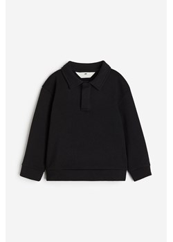 H & M - Bluza z kołnierzykiem - Czarny ze sklepu H&M w kategorii Bluzy chłopięce - zdjęcie 169599607