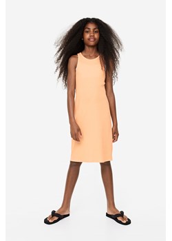 H & M - Sukienka z dżerseju w prążki - Pomarańczowy ze sklepu H&M w kategorii Sukienki dziewczęce - zdjęcie 169599757