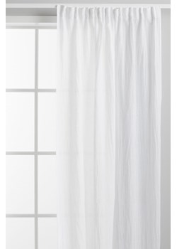 H & M - Lniana zasłona 2-pak - Biały ze sklepu H&M w kategorii Zasłony - zdjęcie 169599775