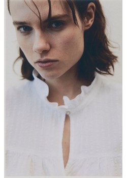 H & M - Tunikowa bluzka z kory - Biały ze sklepu H&M w kategorii Bluzki damskie - zdjęcie 169599797
