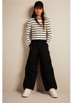 H & M - Spodnie spadochronowe - Czarny ze sklepu H&M w kategorii Spodnie dziewczęce - zdjęcie 169599825