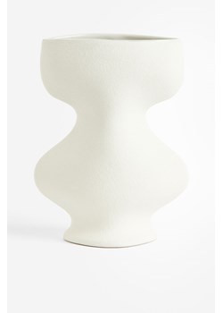 H & M - Wysoki wazon z kamionki - Biały ze sklepu H&M w kategorii Wazony - zdjęcie 169599925