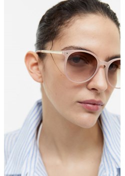 H & M - Okrągłe okulary przeciwsłoneczne - Różowy ze sklepu H&M w kategorii Okulary przeciwsłoneczne damskie - zdjęcie 169600015