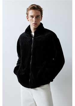 H & M - Rozpinana bluza miś Loose Fit - Czarny ze sklepu H&M w kategorii Bluzy męskie - zdjęcie 169600036