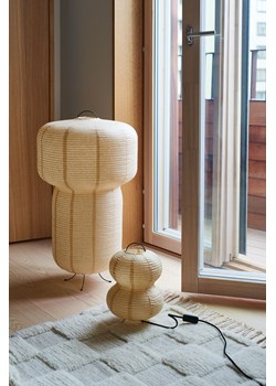 H & M - Lampa podłogowa z kloszem z ryżowego papieru - Beżowy ze sklepu H&M w kategorii Lampy podłogowe - zdjęcie 169600067