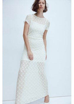 H & M - Koronkowa sukienka bodycon - Biały ze sklepu H&M w kategorii Sukienki - zdjęcie 169600075