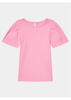 Pieces KIDS T-Shirt Tania 17136158 Różowy Slim Fit ze sklepu MODIVO w kategorii Bluzki dziewczęce - zdjęcie 169600408