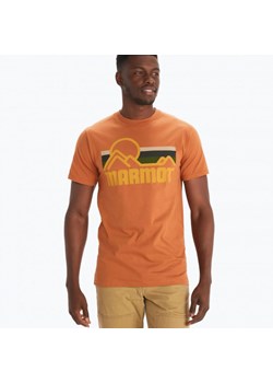 Męski t-shirt z nadrukiem MARMOT Coastal Tee ze sklepu Sportstylestory.com w kategorii T-shirty męskie - zdjęcie 169600558