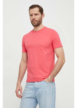 BOSS t-shirt bawełniany kolor różowy 50468347 ze sklepu ANSWEAR.com w kategorii T-shirty męskie - zdjęcie 169601416