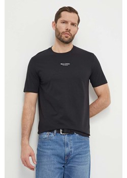 Marc O&apos;Polo t-shirt bawełniany męski kolor czarny z nadrukiem 421201251034 ze sklepu ANSWEAR.com w kategorii T-shirty męskie - zdjęcie 169601869