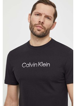 Calvin Klein t-shirt bawełniany męski kolor czarny z nadrukiem ze sklepu ANSWEAR.com w kategorii T-shirty męskie - zdjęcie 169601889
