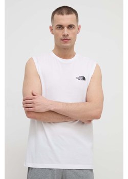 The North Face t-shirt męski kolor biały NF0A87R3FN41 ze sklepu ANSWEAR.com w kategorii T-shirty męskie - zdjęcie 169601897