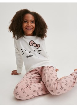 Reserved - Dwuczęściowa piżama Hello Kitty - pastelowy róż ze sklepu Reserved w kategorii Piżamy dziecięce - zdjęcie 169602248