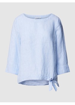 Bluzka lniana ze wzorem w paski ze sklepu Peek&Cloppenburg  w kategorii Bluzki damskie - zdjęcie 169603438