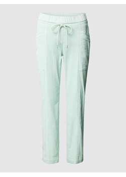 Spodnie materiałowe o kroju slim fit z ozdobnymi szwami model ‘SUE’ ze sklepu Peek&Cloppenburg  w kategorii Spodnie damskie - zdjęcie 169603466