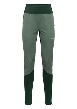 KARI TRAA Wełniane spodnie funkcyjne w kolorze zielonym ze sklepu Limango Polska w kategorii Spodnie damskie - zdjęcie 169604026