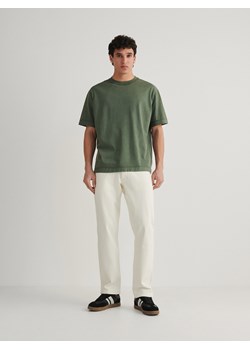 Reserved - T-shirt boxy - zielony ze sklepu Reserved w kategorii T-shirty męskie - zdjęcie 169606999