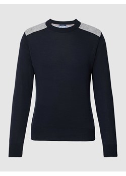 Sweter z dzianiny z paskami w kontrastowym kolorze ze sklepu Peek&Cloppenburg  w kategorii Swetry męskie - zdjęcie 169608559