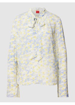 Bluzka z wiązaniem pod szyją z wiskozy z kwiatowym wzorem ze sklepu Peek&Cloppenburg  w kategorii Bluzki damskie - zdjęcie 169608565