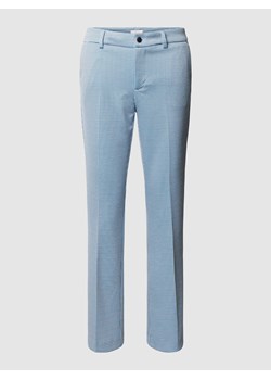 Spodnie materiałowe o kroju regular fit z fakturowanym wzorem ze sklepu Peek&Cloppenburg  w kategorii Spodnie damskie - zdjęcie 169608589